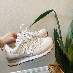New balance | women’s 574 core running shoes in white nimbus cloud